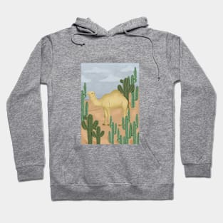 Camel in the Desert Hoodie